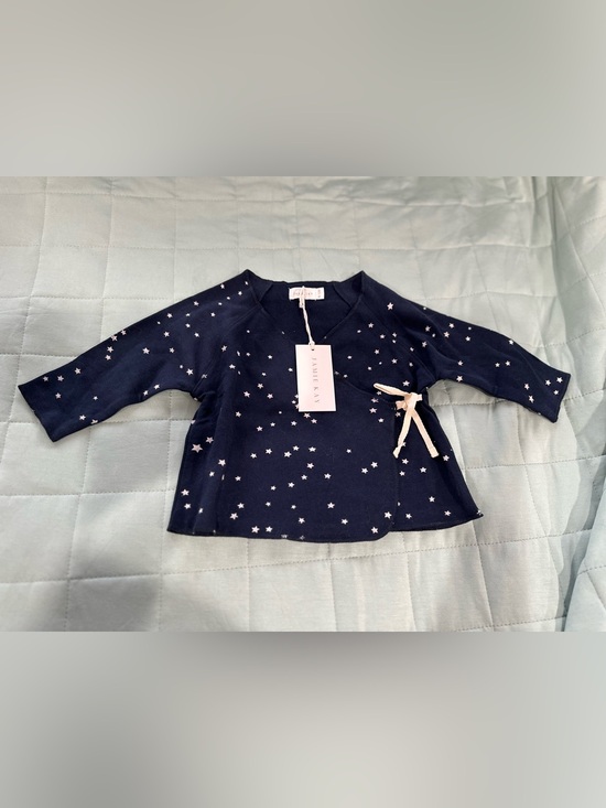 Jamie Kay Other - Jamie Kay Navy Star Wrap Tee with Cream Tie